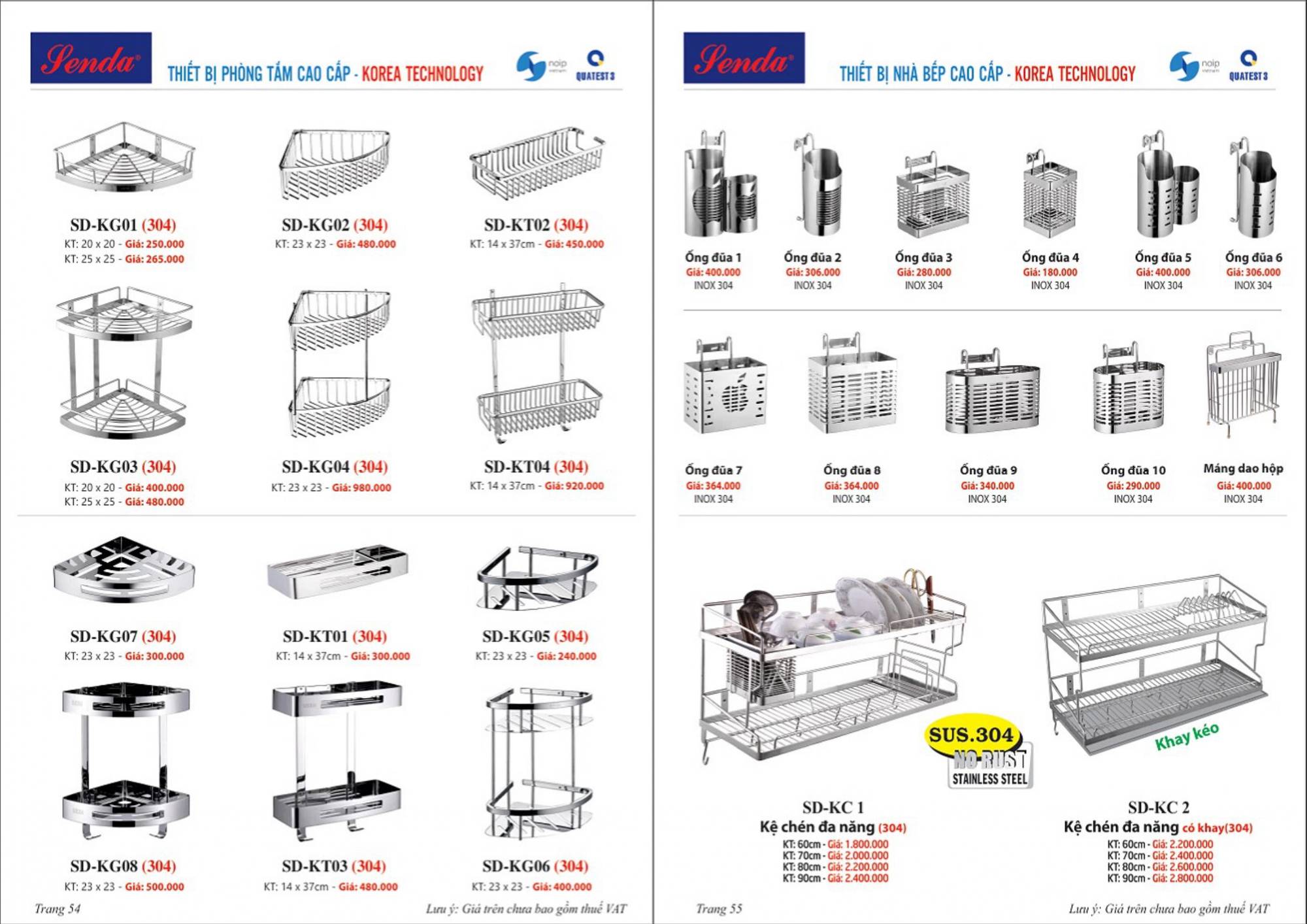Thiết bị vệ sinh SENDA Catalogue và Bảng giá mới nhất 2024 /Page 28